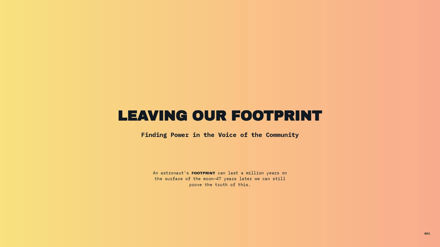 FOOTPRINT deck — page 41