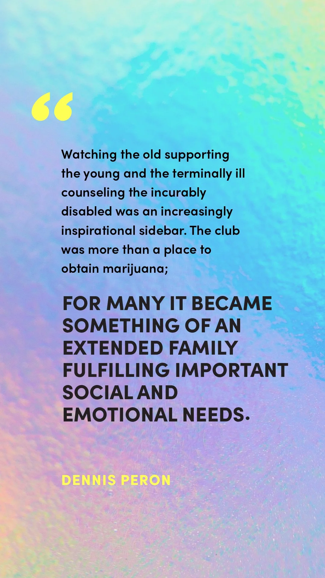 Dennis Peron — quote slide