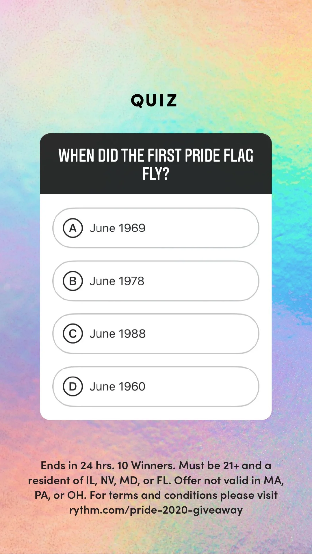 Gilbert Baker — quiz slide