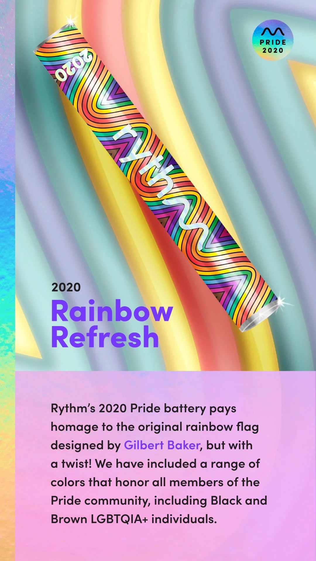 RYTHM Pride 2020 Instagram Stories pagination system